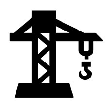 Tower crane icon