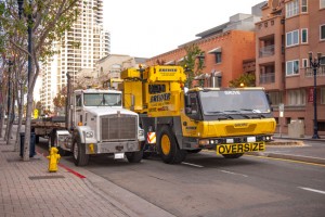 Brewer Crane trucks at work