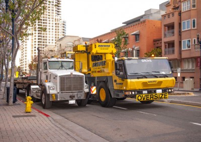 Brewer Crane trucks at work