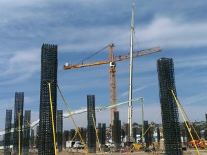 Brewer Crane construction site Austin-Sundt Car Center San Diego Airport