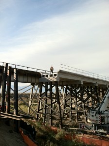 Brewer Crane building Salt Creek Bridge